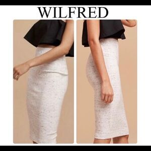 ARITZIA Wilfred Gray Marble Skirt Size Small